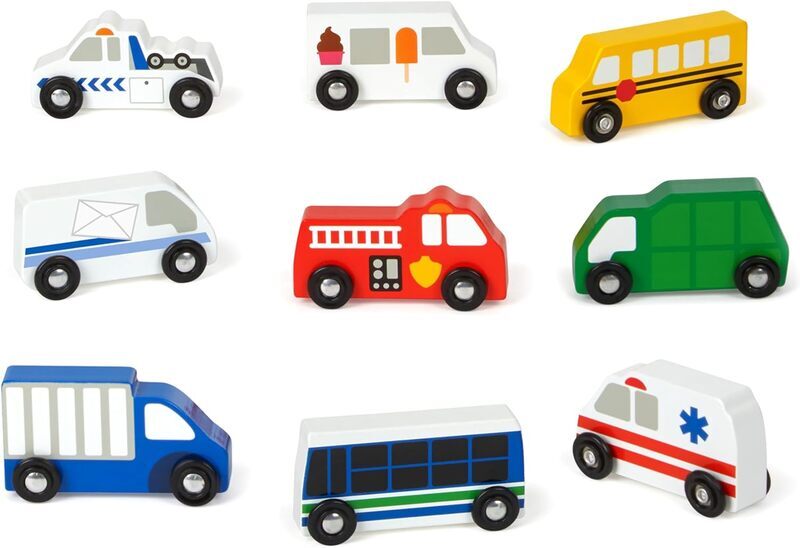 Wooden Town Vehicles Set By Melissa & Doug - Paperback